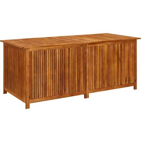 Boîte de rangement de jardin 175x80x75 cm Bois d'acacia solide (1/5)