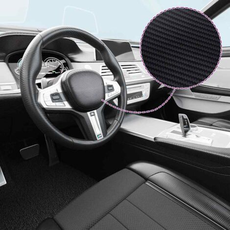 Films 3D de voiture 2 pcs Noir 100x150 cm+50x150 cm vidaXL