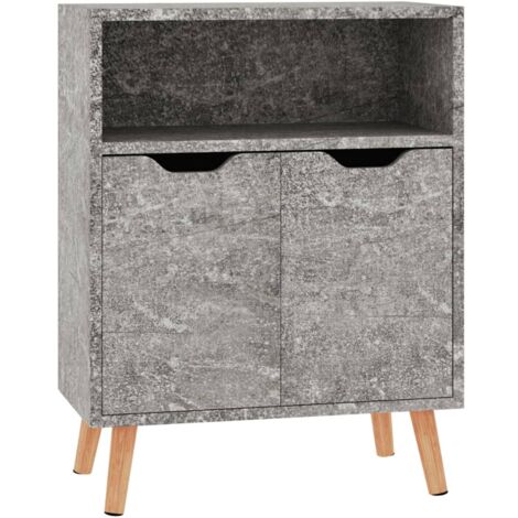 Buffet gris béton 60x30x72 cm bois d'ingénierie vidaXL