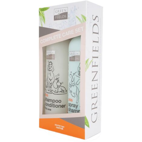 Shampoing et spray pour chiens pour soin complet 2x250 ml Greenfields