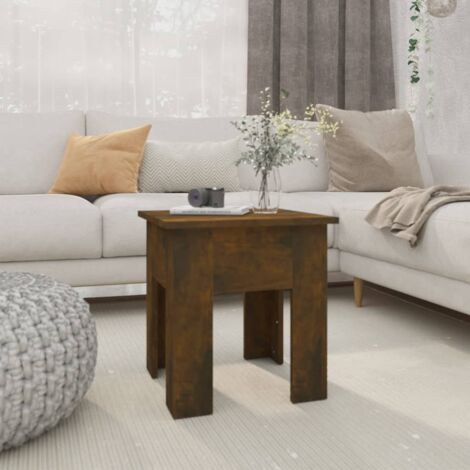 Table basse chêne fumé 40x40x42 cm bois d'ingénierie vidaXL