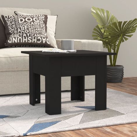 Table basse noir 55x55x42 cm bois d'ingénierie vidaXL