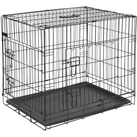 Cage pour chien 92x63x74 cm Noir Kerbl