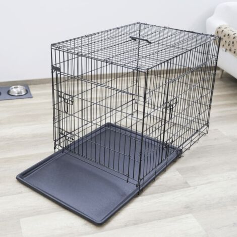 Cage pour chien 92x63x74 cm Noir Kerbl