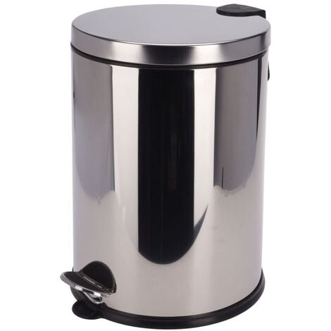 Poubelle de cuisine élégante de 40 litres pour la collecte sélective des  déchets en acier blanc