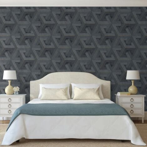 Papier peint Onyx Anthracite et doré DUTCH WALLCOVERINGS