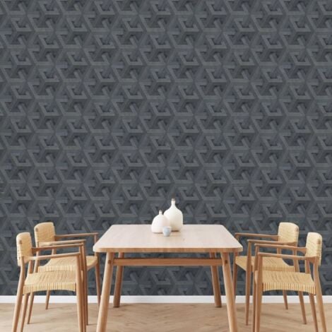 Papier peint Onyx Anthracite et doré DUTCH WALLCOVERINGS
