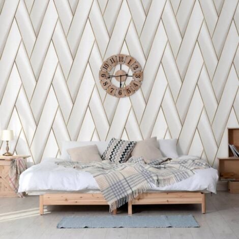 Papier peint Geometric Blanc et doré DUTCH WALLCOVERINGS