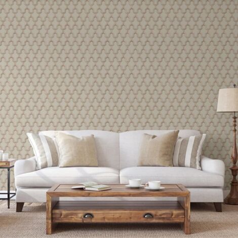Papier peint Geometric Doré et vert DUTCH WALLCOVERINGS