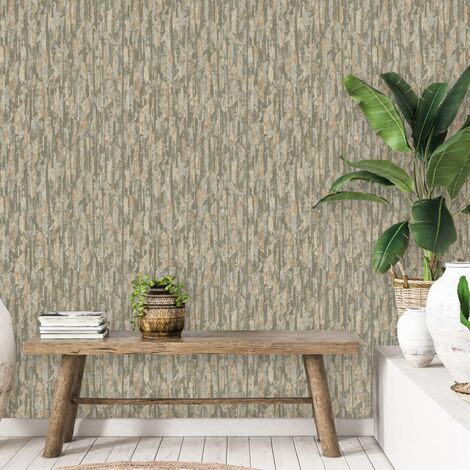 Papier peint Phoenix Vert et beige DUTCH WALLCOVERINGS