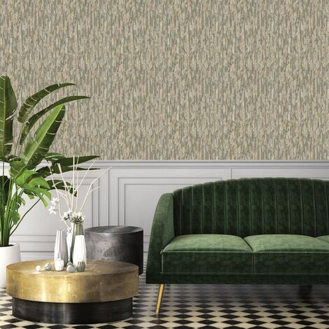 Papier peint Phoenix Vert et beige DUTCH WALLCOVERINGS