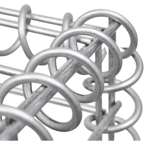 Lit surélevé à gabion Acier 360x90x50 cm vidaXL