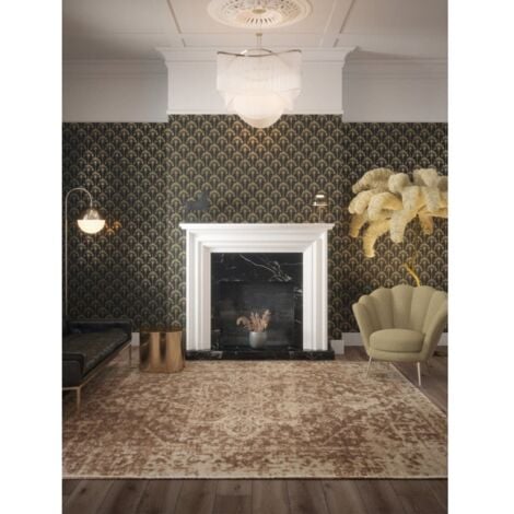 Papier peint Palm Palace Noir et doré DUTCH WALLCOVERINGS