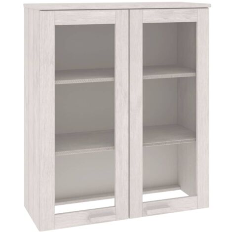 Dessus de buffet HAMAR Blanc 85x35x100 cm Bois de pin massif vidaXL (1/5)
