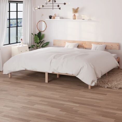 Cadre de lit sans matelas bois massif vidaXL (1/7)