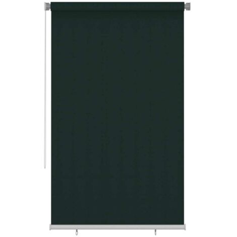 Store roulant d'extérieur 145 (l) x 230 (H) cm vert foncé HDPE vidaXL