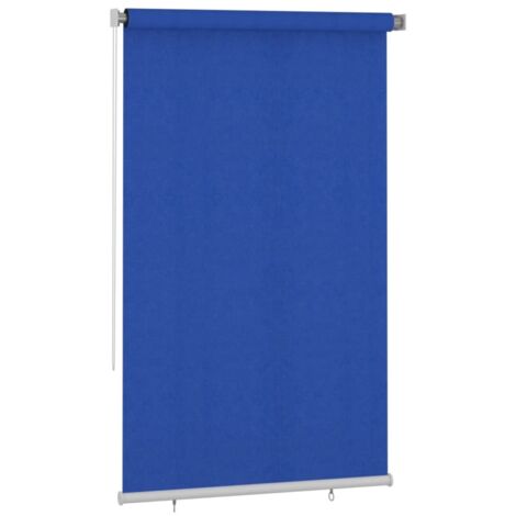 Store roulant d'extérieur 145 (l) x 230 (H) cm bleu HDPE vidaXL