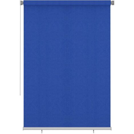 Store roulant d'extérieur 165 (l) x 230 (H) cm bleu HDPE vidaXL
