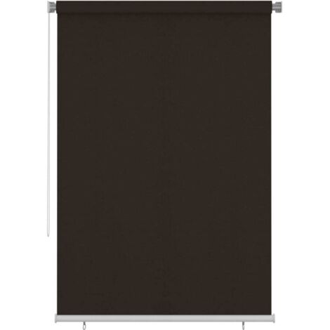 Store roulant d'extérieur 165 (l) x 230 (H) cm marron HDPE vidaXL