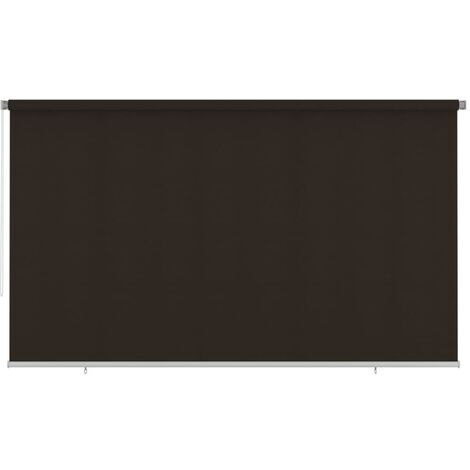 Store roulant d'extérieur 405 (l) x 230 (H) cm marron HDPE vidaXL (1/5)