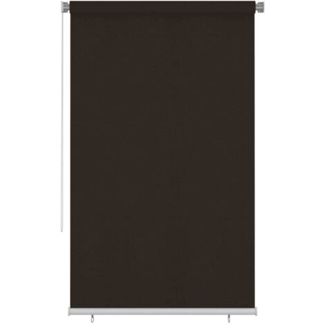 Store roulant d'extérieur 145 (l) x 230 (H) cm marron HDPE vidaXL