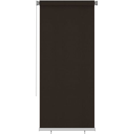 Store roulant d'extérieur 105 (l) x 230 (H) cm marron HDPE vidaXL