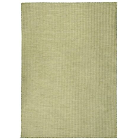 Tapis à tissage plat d'extérieur 200x280 cm Vert (1/5)