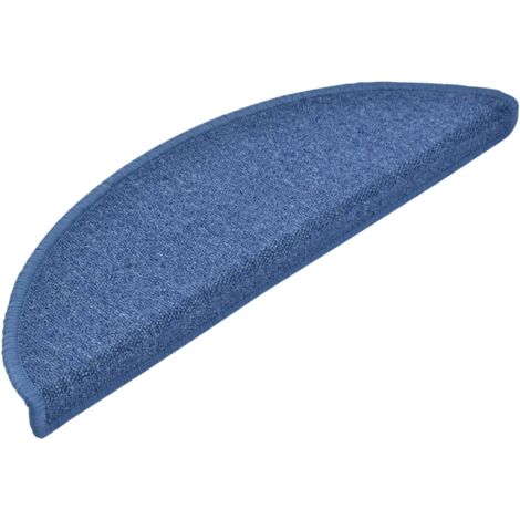 Tapis d'escalier 10 pcs 56x17x3 cm Bleu vidaXL
