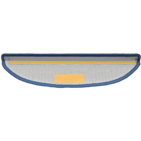 Tapis d'escalier 10 pcs 56x17x3 cm Bleu vidaXL
