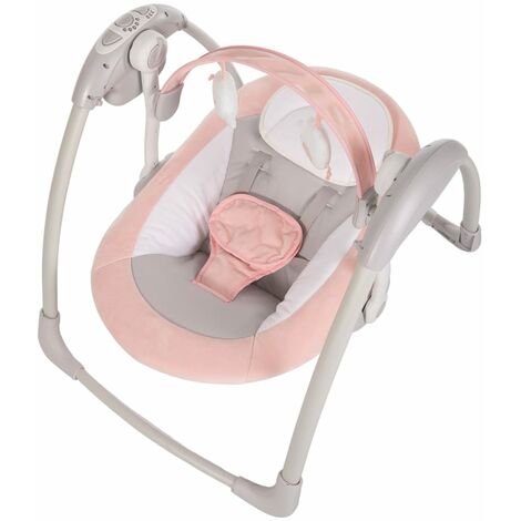 Transat bébé, Transat balance, Lavable et réglable en hauteur, 884051.5cm,  Gris