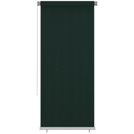 Store roulant d'extérieur 105 (l) x 230 (H) cm vert foncé HDPE vidaXL