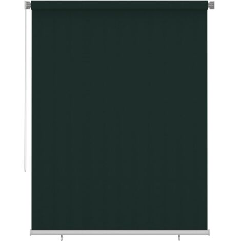 Store roulant d'extérieur 185 (l) x 230 (H) cm vert foncé HDPE vidaXL