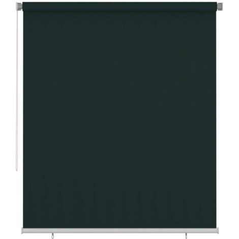 Store roulant d'extérieur 205 (l) x 230 (H) cm vert foncé HDPE vidaXL