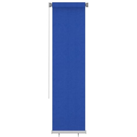 Store roulant d'extérieur 65 (l) x 230 (H) cm HDPE bleu vidaXL