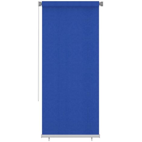 Store roulant d'extérieur 105 (l) x 230 (H) cm bleu HDPE vidaXL