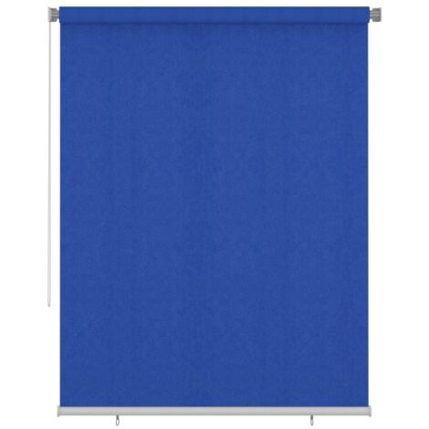 Store roulant d'extérieur 185 (l) x 230 (H) cm bleu HDPE vidaXL