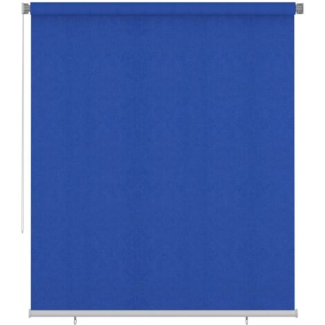 Store roulant d'extérieur 205 (l) x 230 (H) cm bleu HDPE vidaXL