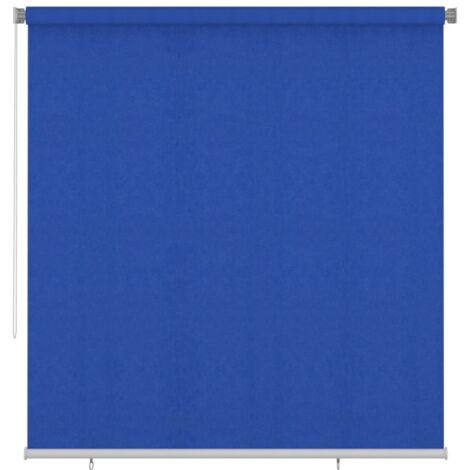 Store roulant d'extérieur 225 (l) x 230 (H) cm bleu HDPE vidaXL