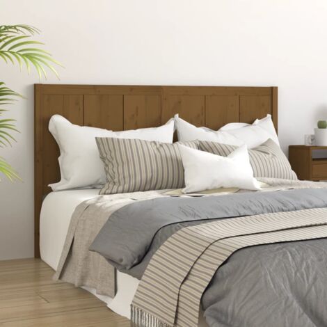 Tête de lit Marron miel 205,5x4x100 cm Bois massif de pin vidaXL