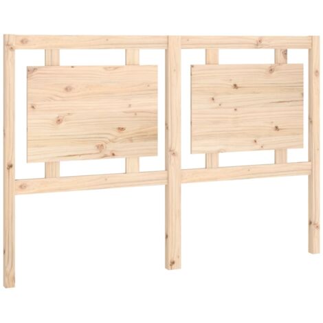 Vidaxl – Tête de lit en bois massif de pin 145,5x4x100 cm – Design rustique – Assemblage requis – Élégante pour chambre à coucher (1/5)