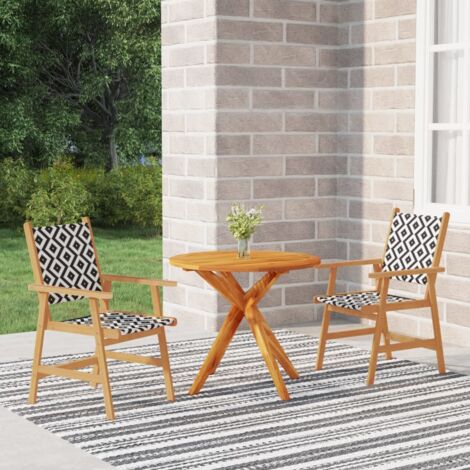 VidaXL Table De Jardin 150x90x75 Cm En Bois D'Acacia Massif Et Métal - Table Extérieure Rectangulaire Pour 6 Personnes