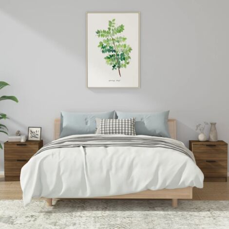 Tables de chevet 2 pcs Chêne marron Bois d'ingénierie vidaXL (1/5)