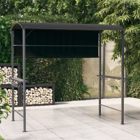Vidaxl – Tonnelle gazebo 220x110x200 cm – Structure en métal thermolaqué – Toit en polyester imperméable – Protection contre UV et intempéries