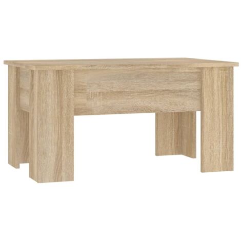 Table basse chêne sonoma 79x49x41 cm bois d'ingénierie vidaXL (1/5)
