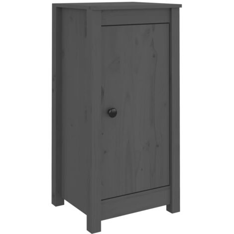 Buffet Gris 39x35x80 cm Bois massif de pin vidaXL