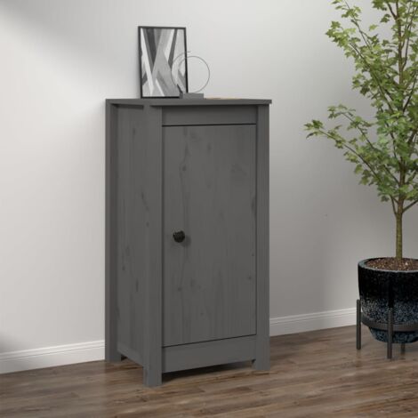Buffet Gris 39x35x80 cm Bois massif de pin vidaXL