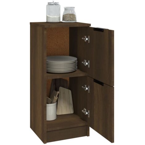 Buffet Chêne marron 30x30x70 cm Bois d'ingénierie vidaXL