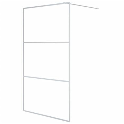 Paroi de douche Argenté 115x195 cm Verre ESG transparent vidaXL