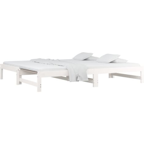 Lit coulissant sans matelas blanc 2x(80x200)cm vidaXL (1/5)