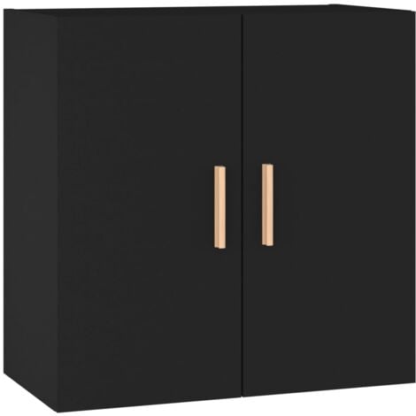 Armoire murale Noir 60x30x60 cm Bois d'ingénierie vidaXL